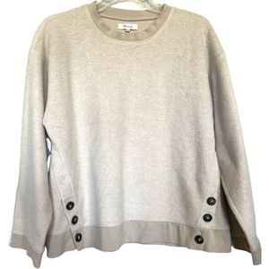 Madewell Ladies (Re)sourced Brushed Side-Button Relaxed Sweatshirt - Small S